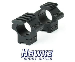 HAWKE ATTACCHI TACTICAL PER OTTICHE - TUBO 25mm - SLITTA 11mm - MEDIO