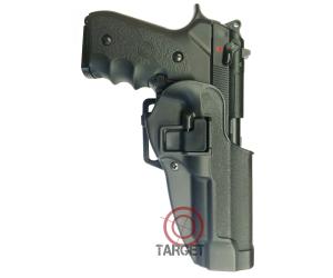 HOLSTER IN DIE-CAST TECHNOPOLYMER FOR BERETTA 92 FS WITH BLACK QUICK RELEASE