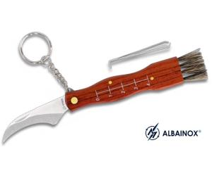 MARTINEZ ALBAINOX 10505 MUSHROOM KNIFE IN WOOD WITH SHEATH