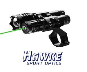 GREEN HAWKE COMBO LASER AND LED TORCH FOR OPTICS
