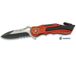 ALBAINOX MARINES FOLDING RED WITH SHEATH 19495 ASSISTED OPENING