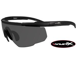WILEY X - TACTICAL EYEWEAR WITH BALLISTIC PROTECTION MOD. SABER ADVANCED ONLY BLACK