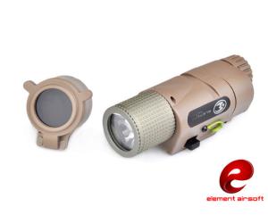 ELEMENT TORCIA LED M3X TACTICAL LONG CON ATTACCO RAPIDO TAN
