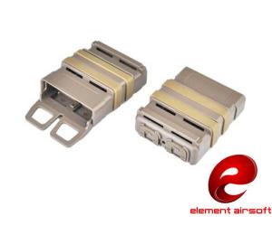 ELEMENT FAST MAG MAGAZINE POUCH FOR M4 TAN 2PCS