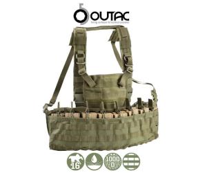OUTAC MOLLE RECON CHEST RIG 1000D OD GREEN