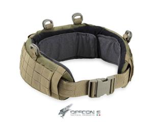 DEFCON 5 PADDED TACTICAL BELT MOLLE OD GREEN 1000D
