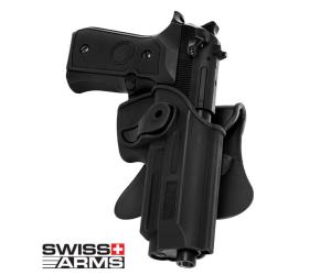 SWISS ARMS HOLSTER FOR BERETTA 92 / M9 AND TAURUS PT92 / 99 IN DIE-CAST TECHNOPOLYMER