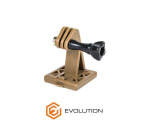 EVOLUTION HELMET ATTACK FOR ACTION CAMERA COYOTE BROWN COMPATIBLE GOPRO