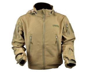 JS-TACTICAL GIACCA SOFT SHELL SHARK SKIN COYOTE BROWN