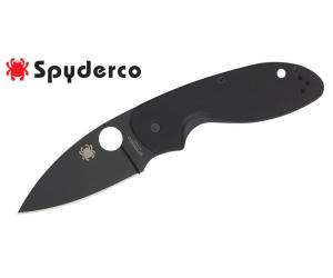 SPYDERCO FOLDING KNIFE EFFICIENT G-10 PLAIN BLACK BLADE