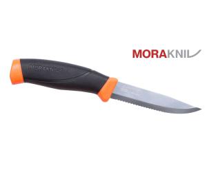 MORAKNIV COMPANION KNIFE SAW STAINLESS ORANGE WITH RIGID SHEATH