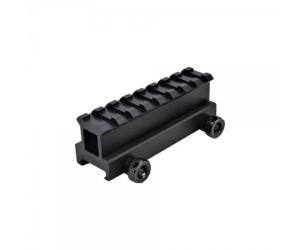 JS-TACTICAL WEAVER RAIL SLIDE 1 &#39;&#39; 8 SLOT WITH HOLE FOR AIM