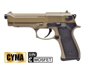 CYMA ELECTRIC GUN 92 MOSFET TAN FULL METAL