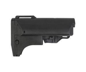BIG DRAGON RETRACTABLE STOCK WITH MAGAZINE POUCH FOR M4 BLACK