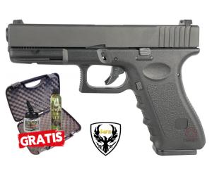 HFC G17 FULL METAL BLOWBACK WITH RIGID GAS CASE AND FREE SHOTS