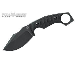 FOX FIXED BLADE KNIFE MONKEY THUMPER MICARTA BLACK FX-633