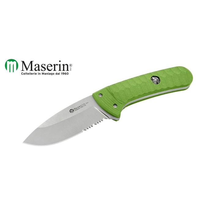 MASERIN SAX GREEN FIXED BLADE KNIFE