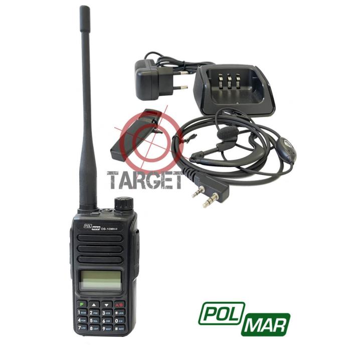 POLMAR RADIO PORTATILE PROFESSIONALE DB 10-MKII BI-BANDA VHF/UHF 10 WATTS
