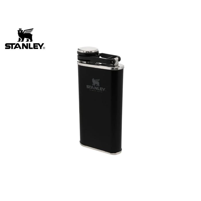 STANLEY CLASSIC EASY-FILL WIDE MOUTH FLASK 230ML MATTE BLACK PEBBLE