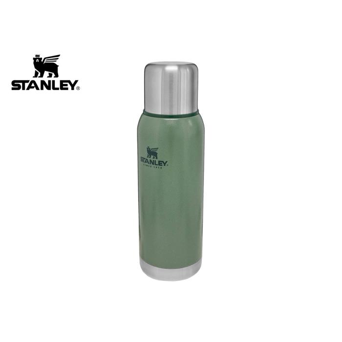 STANLEY CLASSIC ADVENTURE STAINLESS STEEL VACUUM BOTTLE 1L HAMMERTONE GREEN