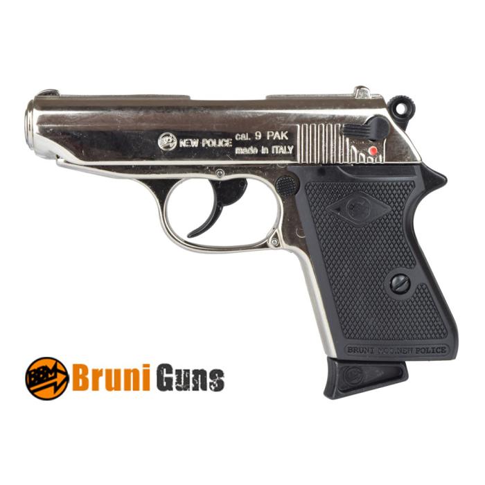 BRUNI NEW POLICE 9 MM NIKEL