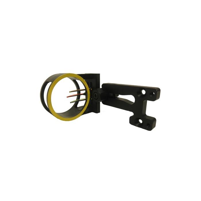 GWS SIGHT FOR HUNTING BOW 3 PIN BLACK WITH YELLOW SIGHT
