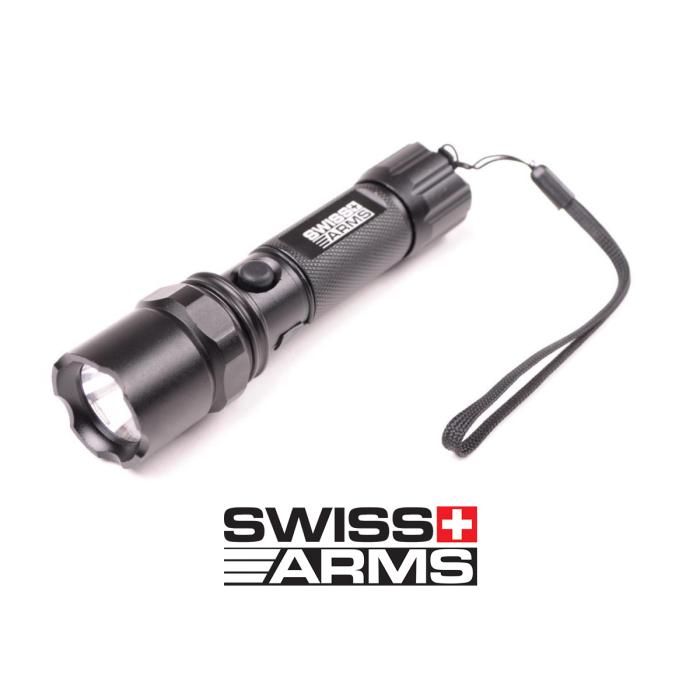SWISS ARMS TORCIA LED FULL METAL CON ATTACCO WEAVER FLASH LIGHT RICARICABILE