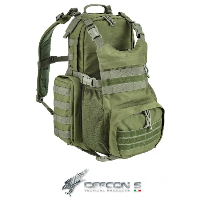 DEFCON 5 ZAINO MILITARE  MODULAR BACK PACK MOLLE SYSTEM GREEN MILITARY