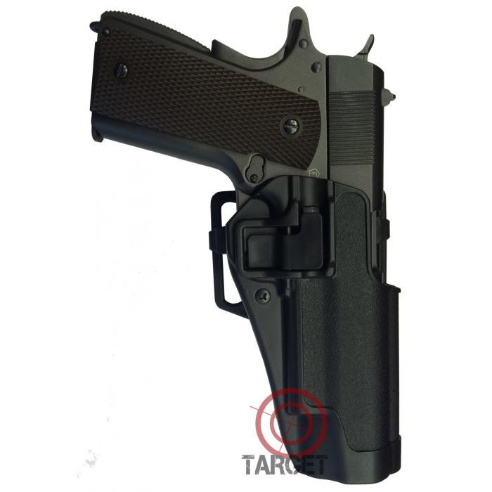 HOLSTER IN DIE-CAST TECHNOPOLYMER FOR COLT 1911 WITH QUICK RELEASE BLACK