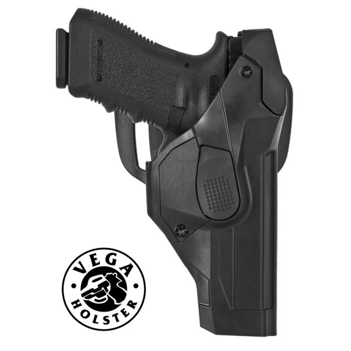 VEGA HOLSTER PROFESSIONAL HOLSTER IN DIE-PRINTED INJECTION POLYMER FOR GLOCK - DUTY &quot;CAMA&quot; HOLSTER