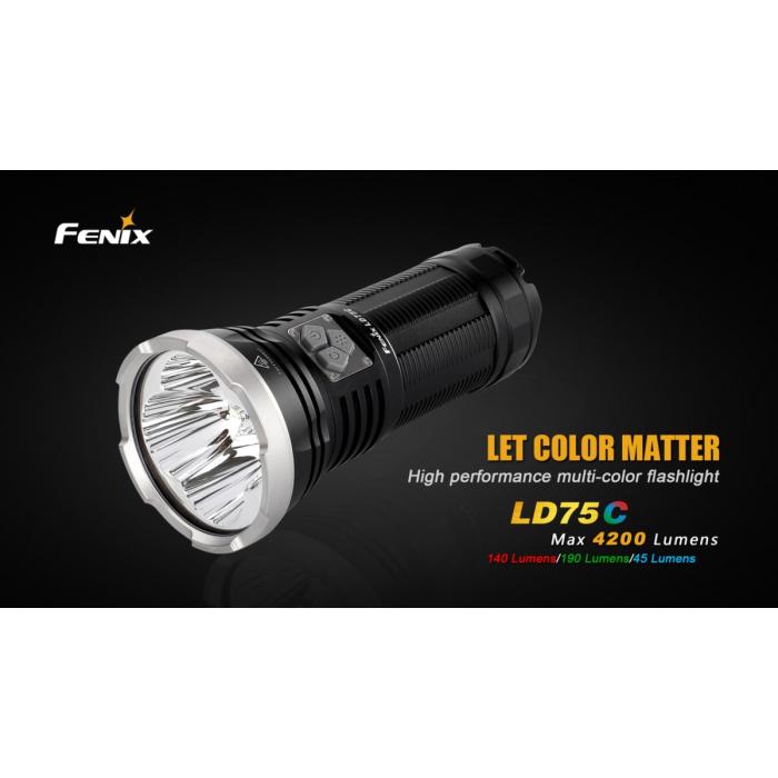 FENIX LD75-C 4200 LUMEN LED FLASHLIGHT MULTICOLOR