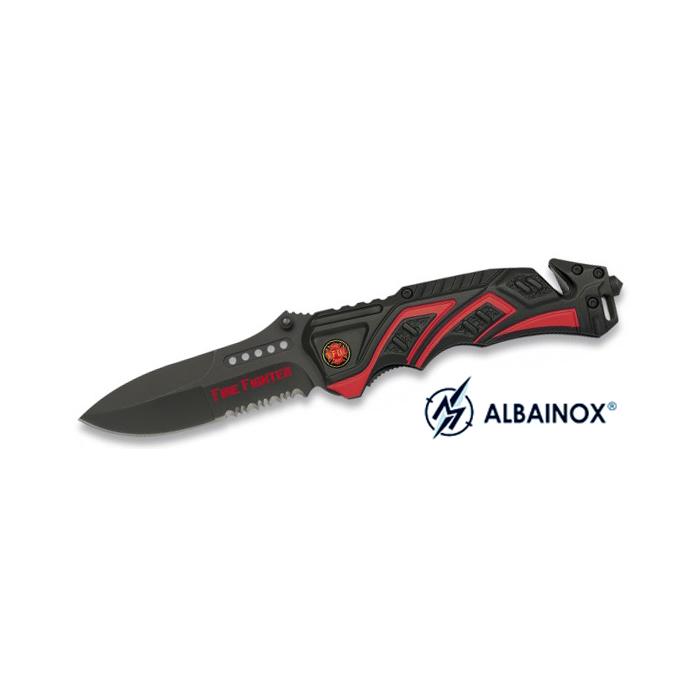 MARTINEZ ALBAINOX 19596 TACTICAL KNIFE FOLDABLE &quot;FIRE FIGHTER&quot; WITH SHEATH