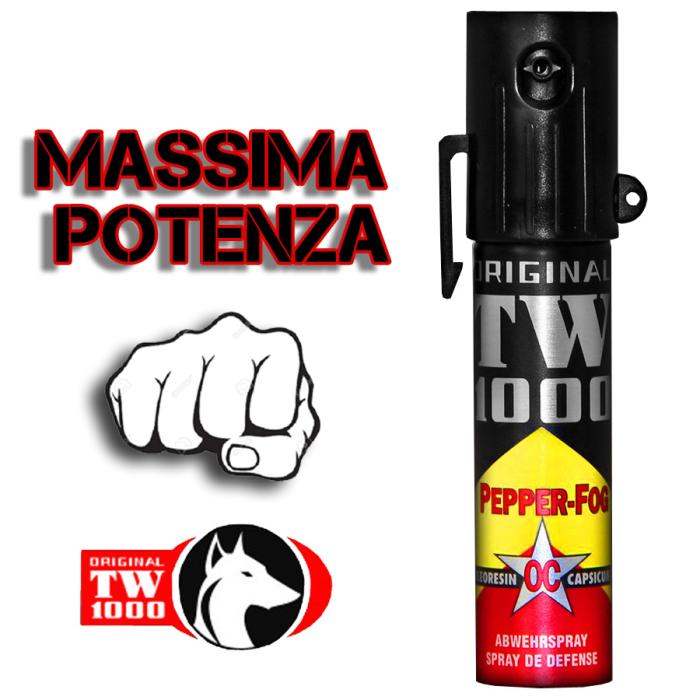 SPRAY AL PEPERONCINO TASCABILE TW 1000 MASSIMA POTENZA