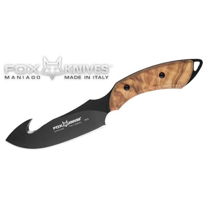 FOX 1503OL COLTELLO OLIVE WOOD COLLECTION GUT HOOK