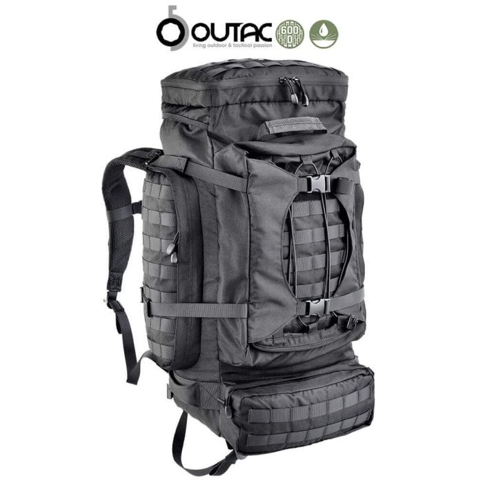 OUTAC TACTICAL MULTI-ROLE BACKPACK BLACK 80 LITERS