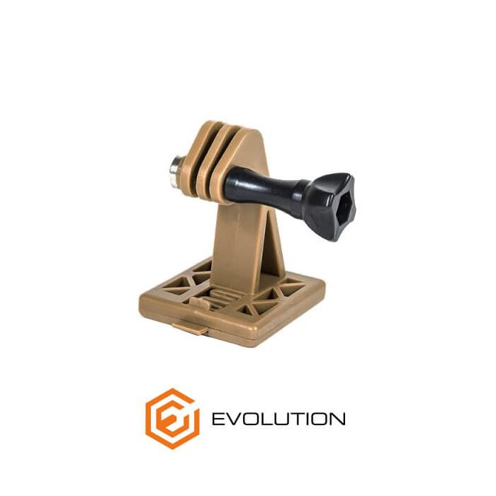 EVOLUTION HELMET ATTACK FOR ACTION CAMERA COYOTE BROWN COMPATIBLE GOPRO
