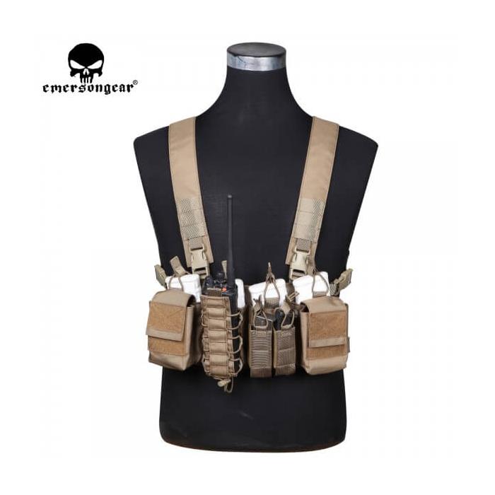 EMERSON GEAR D3CR TACTICAL CHEST RIG COYOTE BROWN