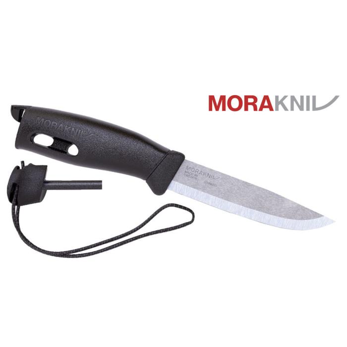 MORAKNIV COMPANION SPARK BLACK KNIFE WITH RIGID SHEATH