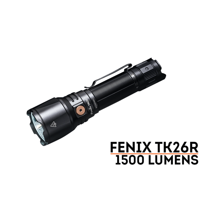 FENIX TORCH TK26R 1500 LUMENS RECHARGEABLE MULTI WHITE / RED / GREEN