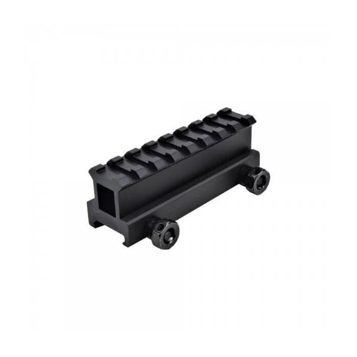JS-TACTICAL WEAVER RAIL SLIDE 1 &#39;&#39; 8 SLOT WITH HOLE FOR AIM