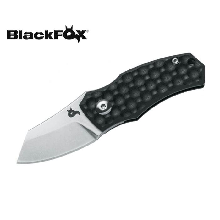 FOX BLACKFOX FOLDING KNIFE SKAL BLACK BF-732 DESIGN BY DENIS SIMONUTTI