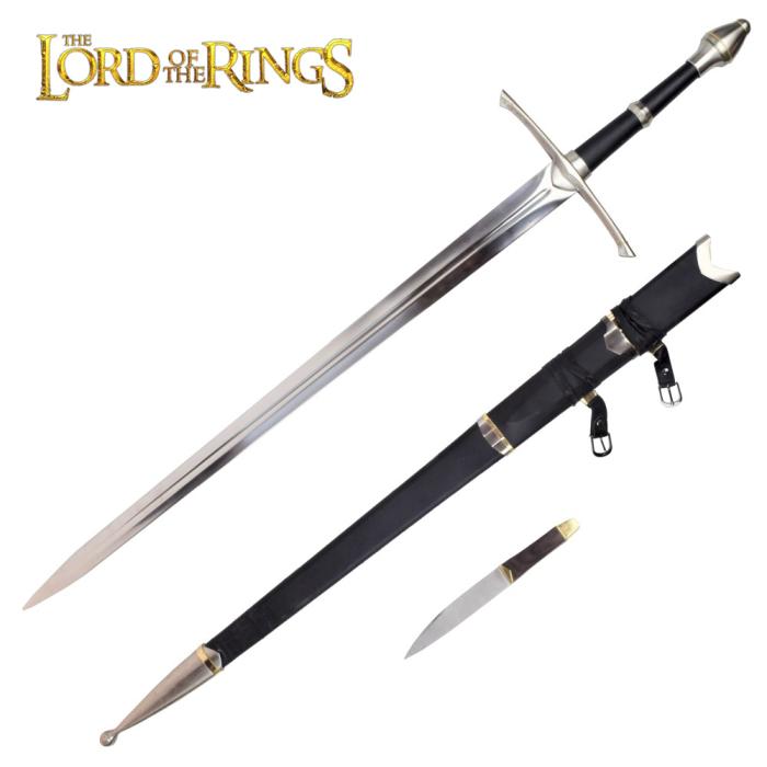 THE LORD OF THE RINGS ORNAMENTAL SWORD OF ARAGORN WITH SHEATH