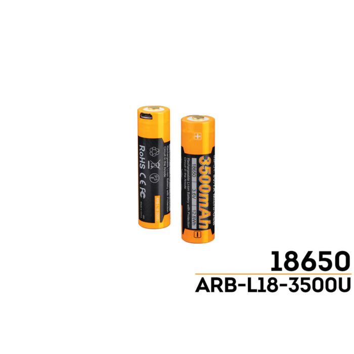 FENIX BATTERIA 18650 ARB-L18 3500mAh 3.6v RICARICABILE CON USB
