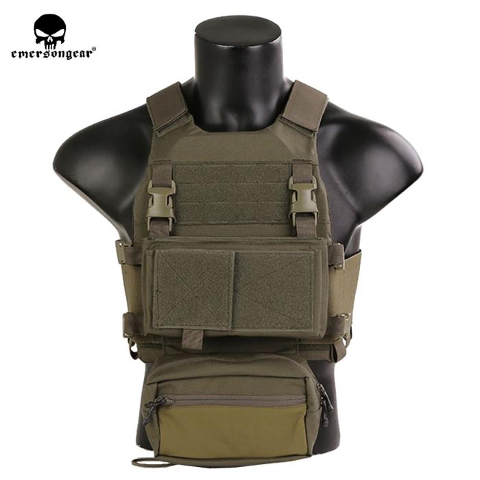 EMERSONGEAR PLATE CARRIER WITH CHEST RIG RANGER GREEN